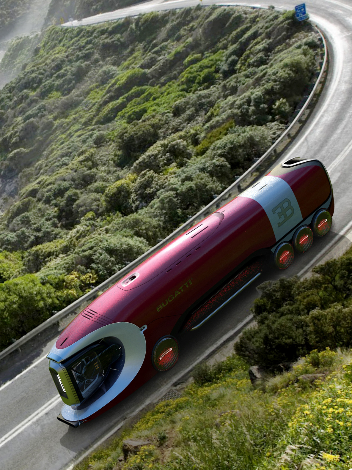 bugatti Truck design automotive   designer car design Truck Concept Bugatti truck futuristic hyper car