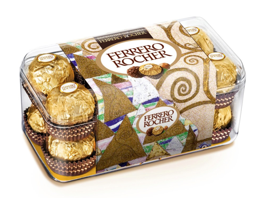 ferrero rocher Candy  chocolate Russia print Andrey Maltsev  Sasha Shokina Lowe sweet sprint promo gold Klimt gustav ferrero