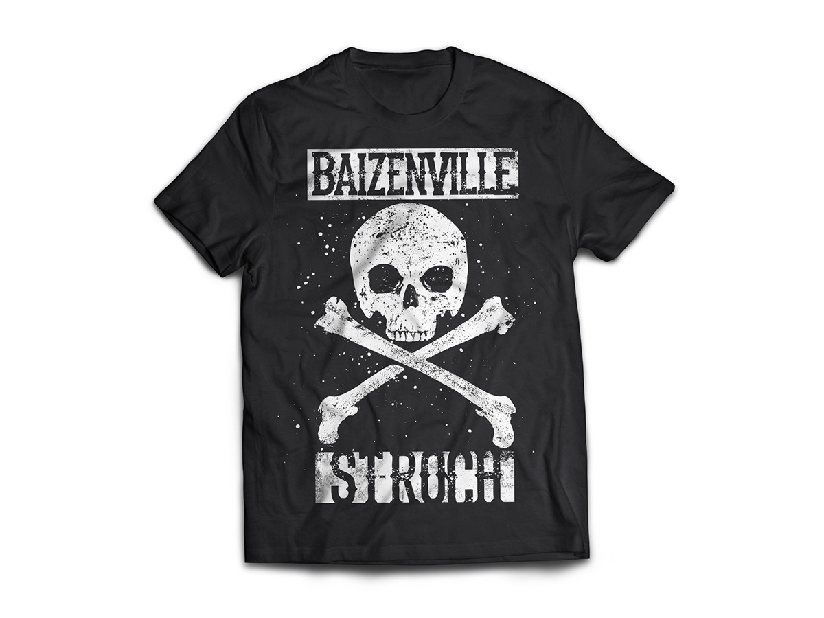 t-shirt design baizenville creative skull black