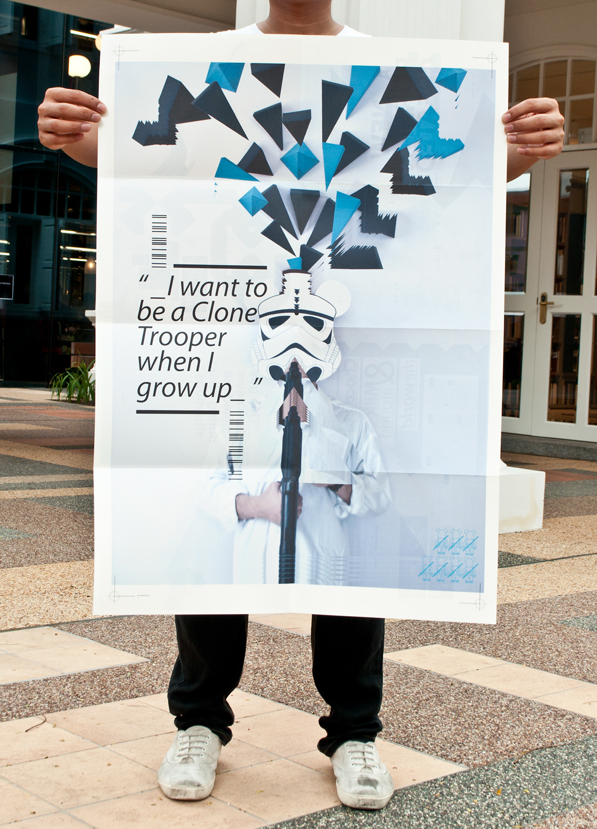 Clone trooper bearbrick poster Glitch