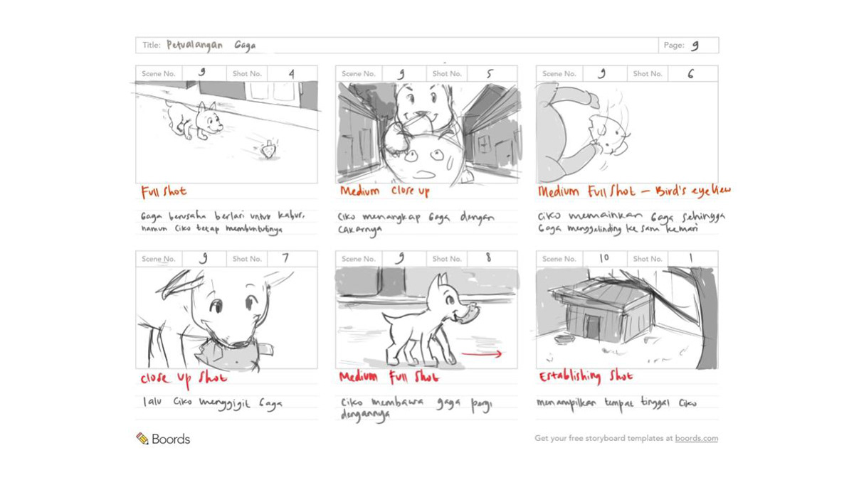 3d animation animation  petualangan gaga pitch bible storyboard