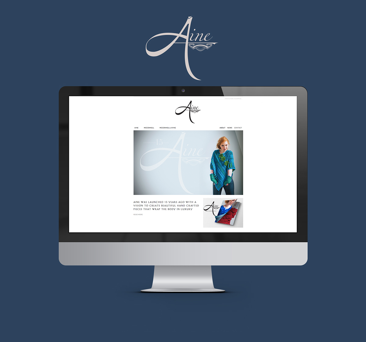 aine Aine Knitwear Website Design website development