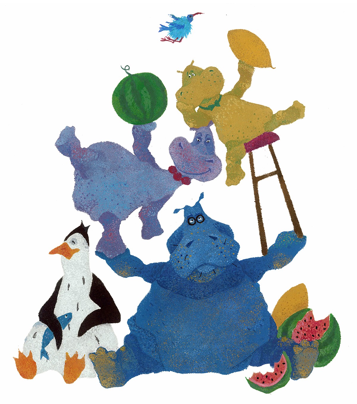 ILLUSTRATION  kids illustration children book gouache painting   pop-up book design