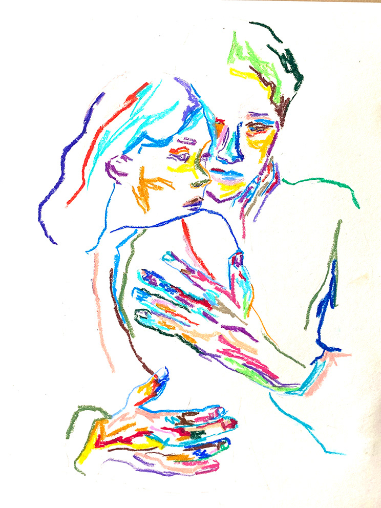 artist Drawing  gay lesbian LGBT Love oil pastel Oil Pastel Drawing Pastels queer
