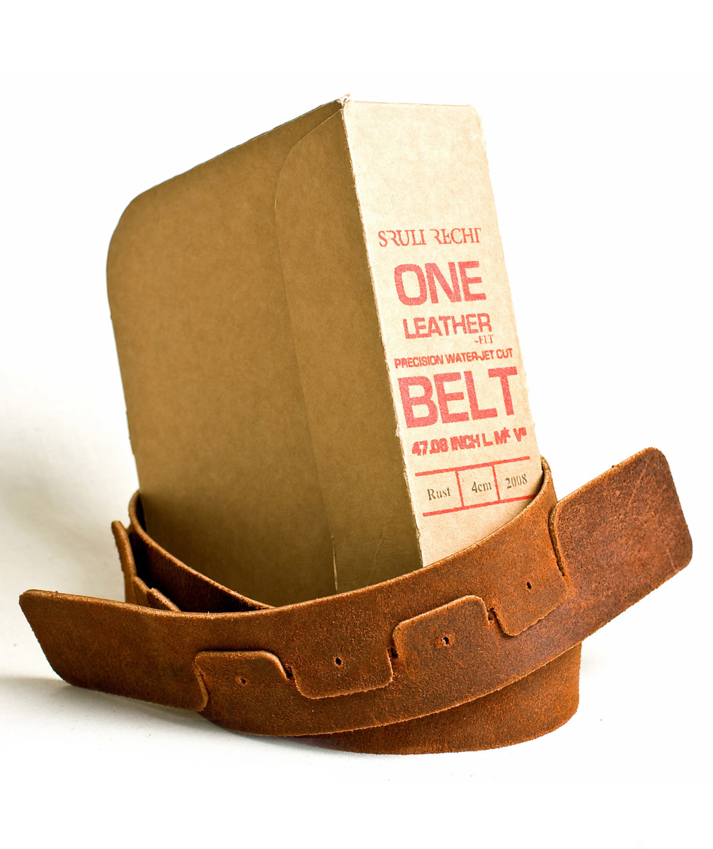 belt cardboard leather box