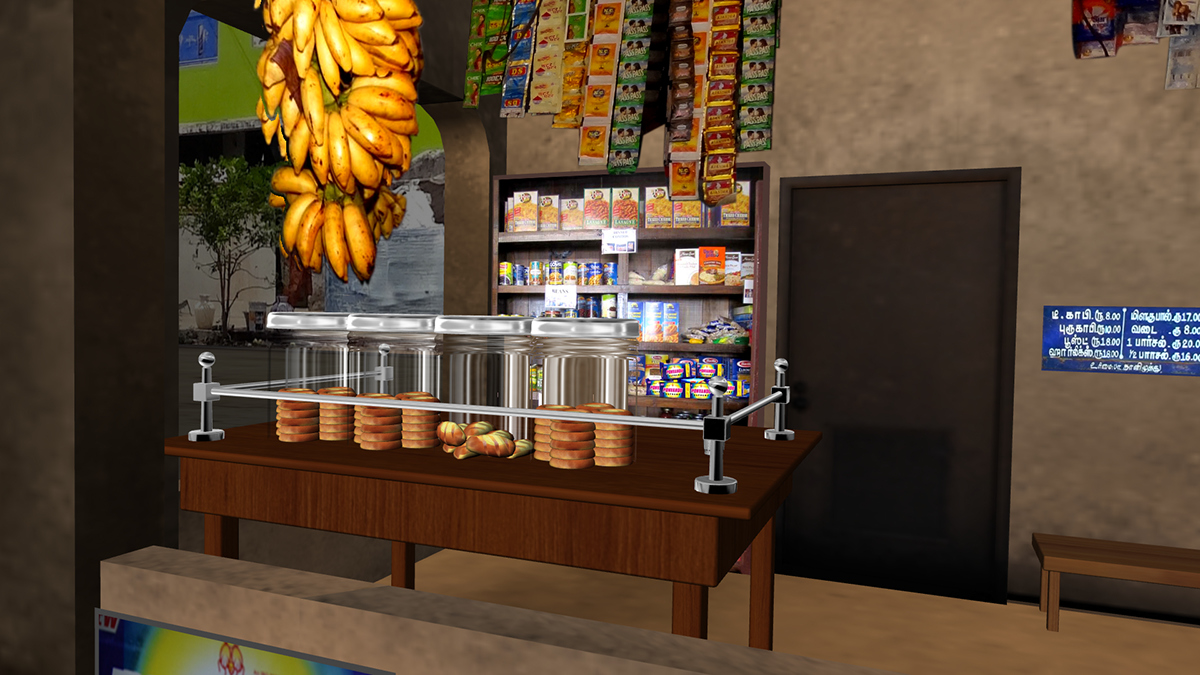 Tea Shop Virtual set