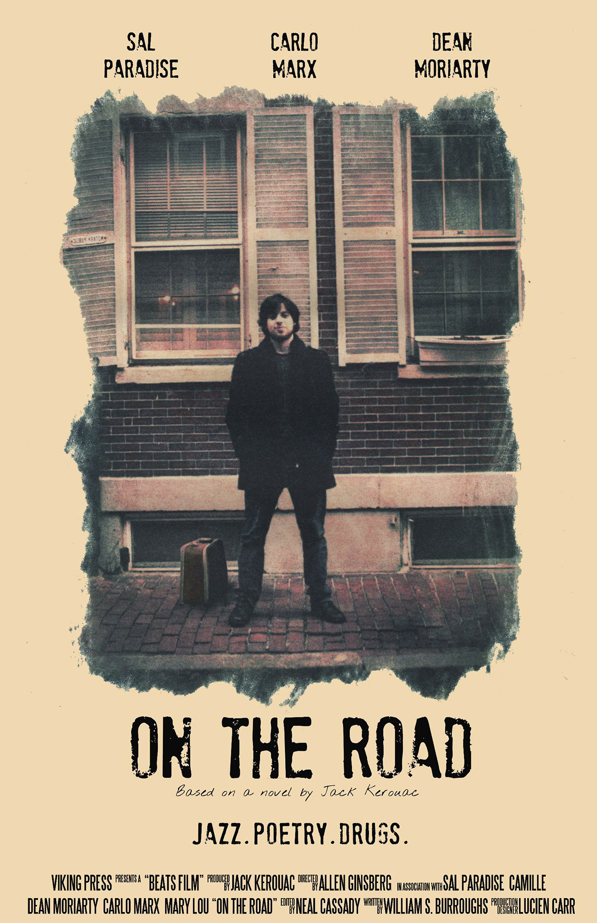 printmaking Jack Kerouac On the road poster movie vintage