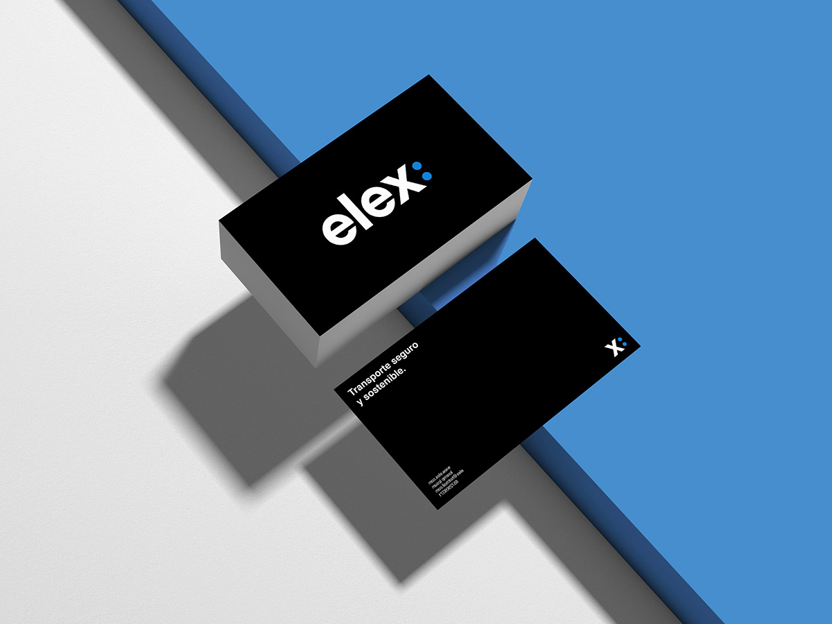 branding  graphic design  product design  delivery elex logo blue goods minimal Transport