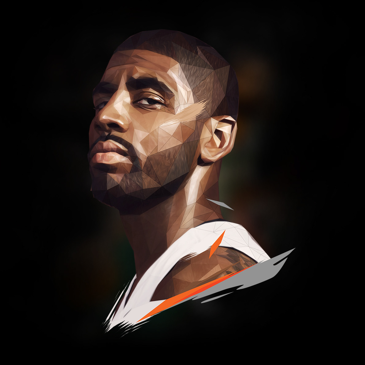 art Low Poly ILLUSTRATION  NBA jordan kobe LeBron James stephen curry kevin durant harden