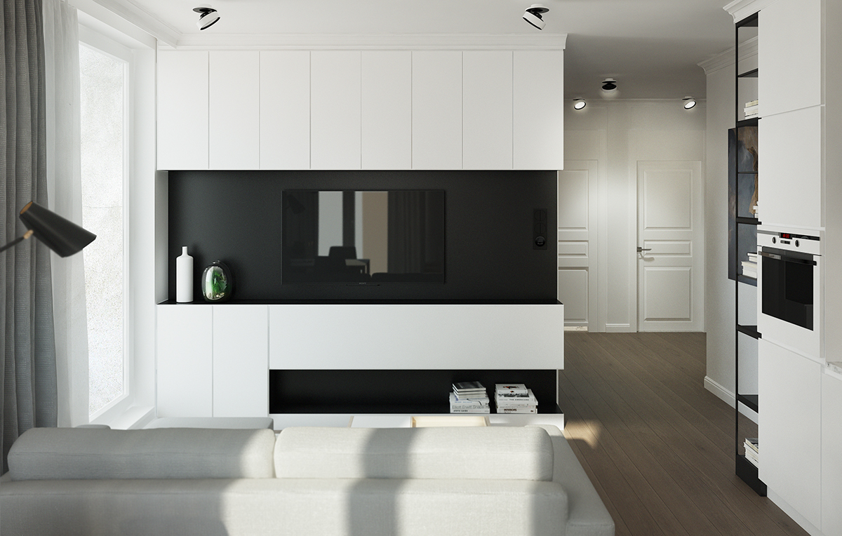 Interior apartment visualisation warsaw designer architect Marble design 3dgraphic 3dsmax photoshop vray modern Classic Minimalism