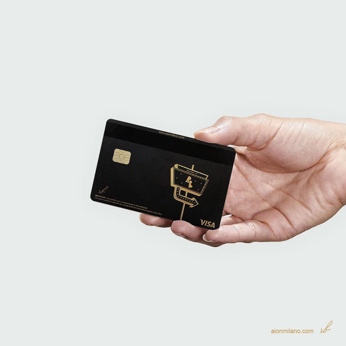 gold luxury Elite premium Custom modern laser milano Aion paymentcard