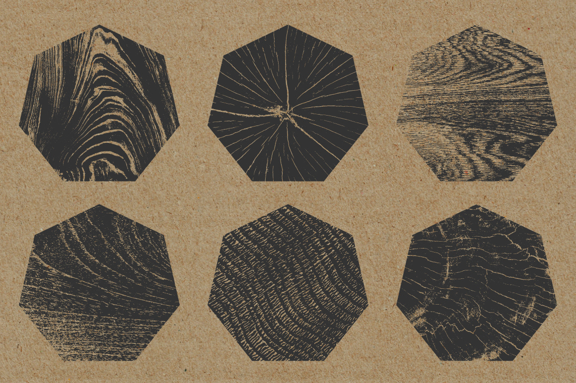art craft geometric grain print relief stamps textures wood woodcut