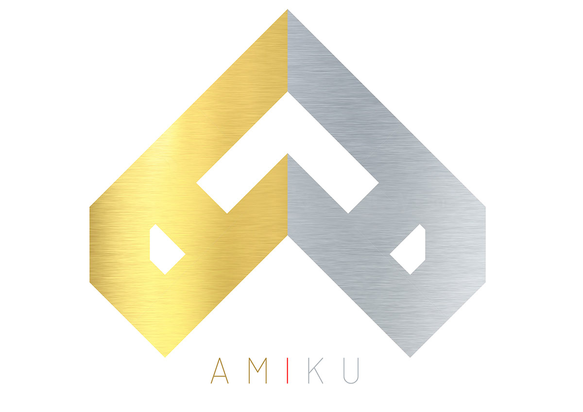 logo amiku brand Main logo concept company Office holding indonesia