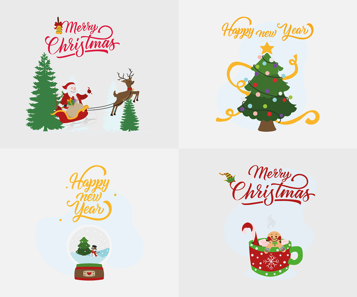 Christmas Greeting Card Desig