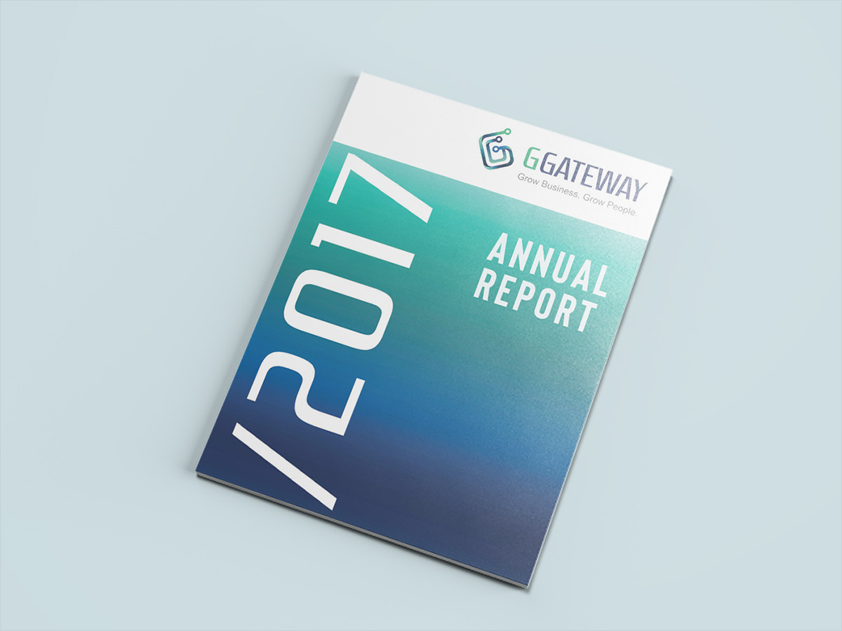 annual report non profit ict Layout brochure modern layout