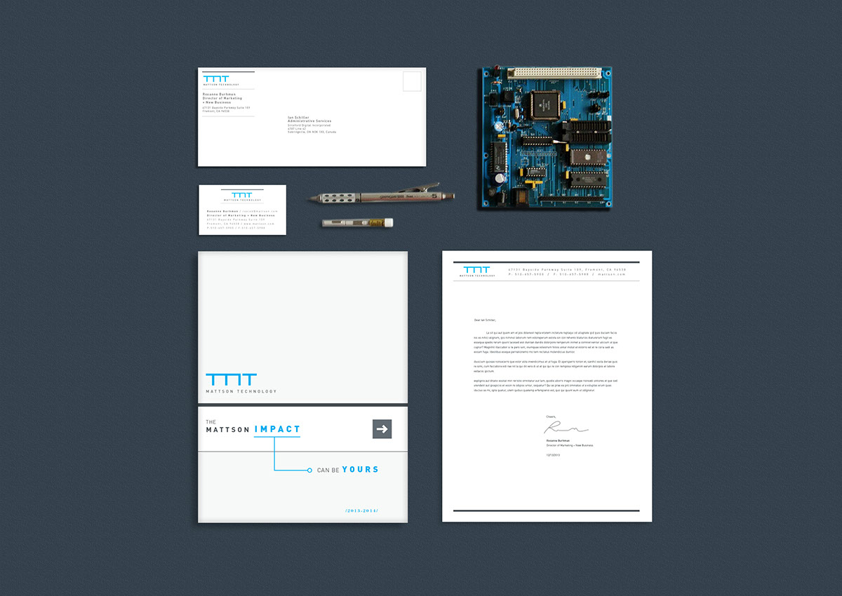 Technology corporate identity Extension precision professional industrial