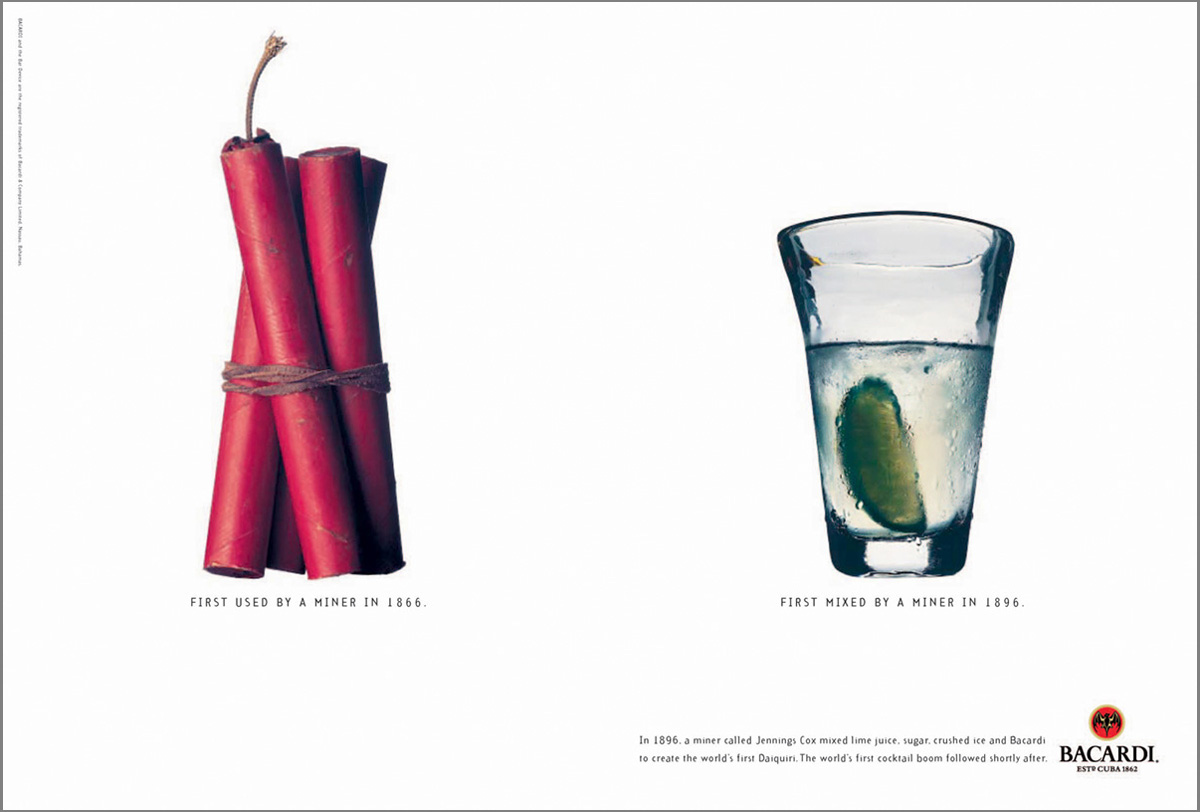 Adobe Portfolio Bacardi print ads luke white bacardi bacardi ads