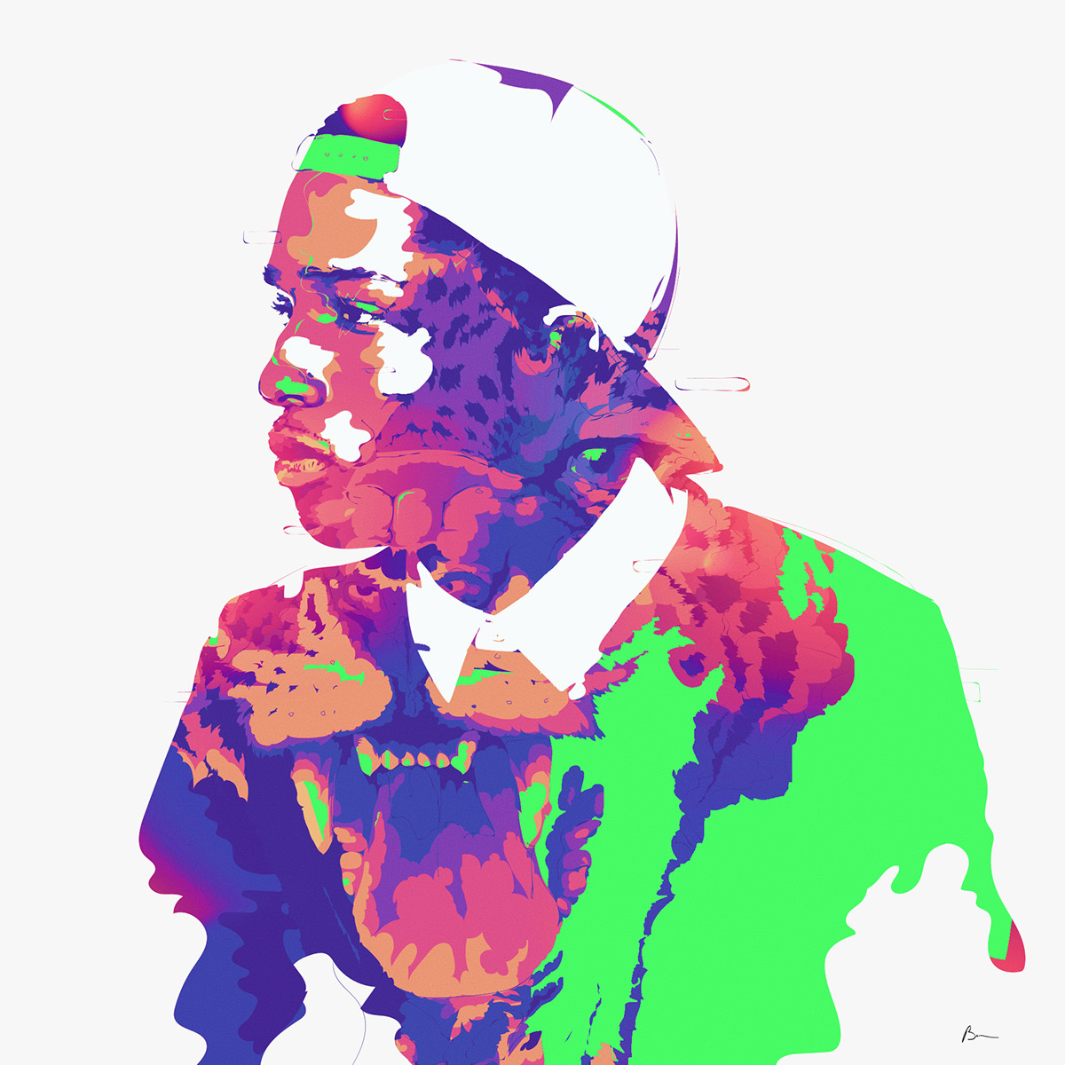 Kwabs portrait after effects gif Fun aniwall face colors photoshop