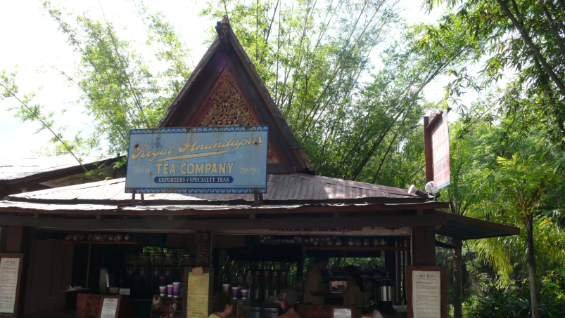 Disney's Animal Kingdom tea kiosk DVC kiosk disney vacation club In-park Branding Disney Asia