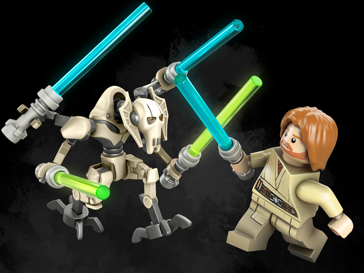 Obi-Wan and General Grievous for LEGOKiller Minnow Studios.