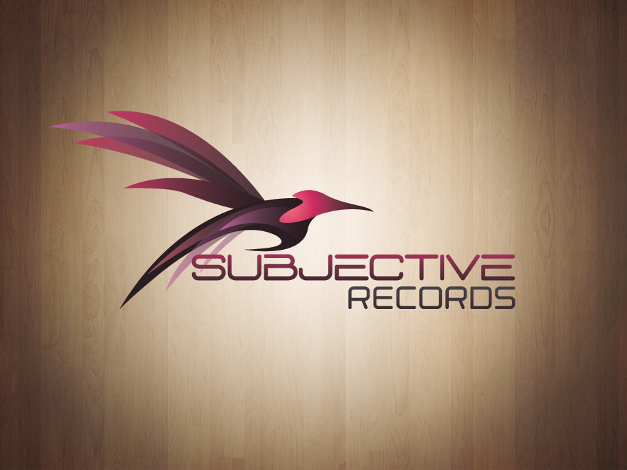 subjective Records logo bird gradient fluid motion indiana indianapolis student penny tselikis