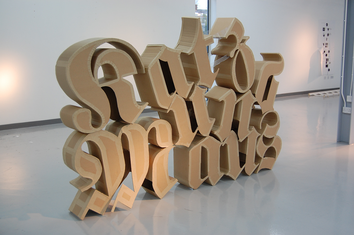 typography    3d Letterform Katz und Mous