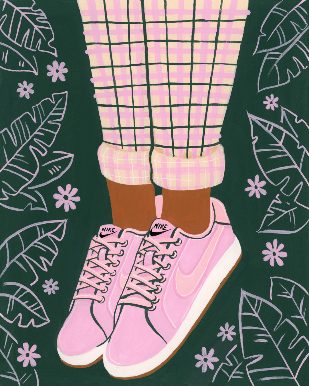 ILLUSTRATION  sneakers fashion illustration painting   Drawing  Illustrator Zappos the_ones shoes
