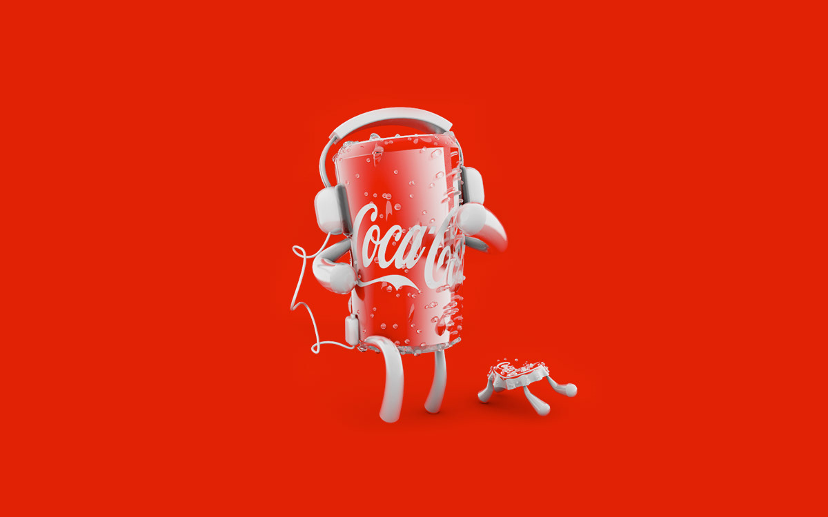 3D 3D Character Coca Cola c4d cinema4d