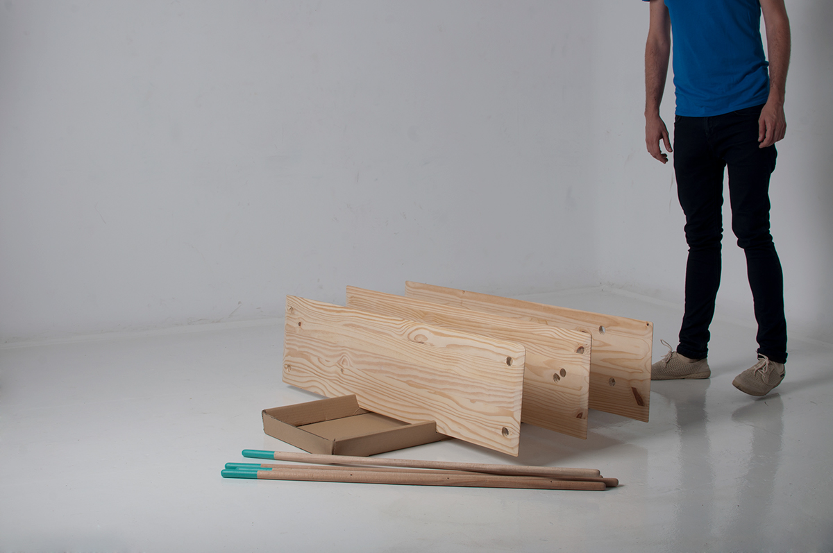 mobiliario  madera ecologico wood Shelf furniture