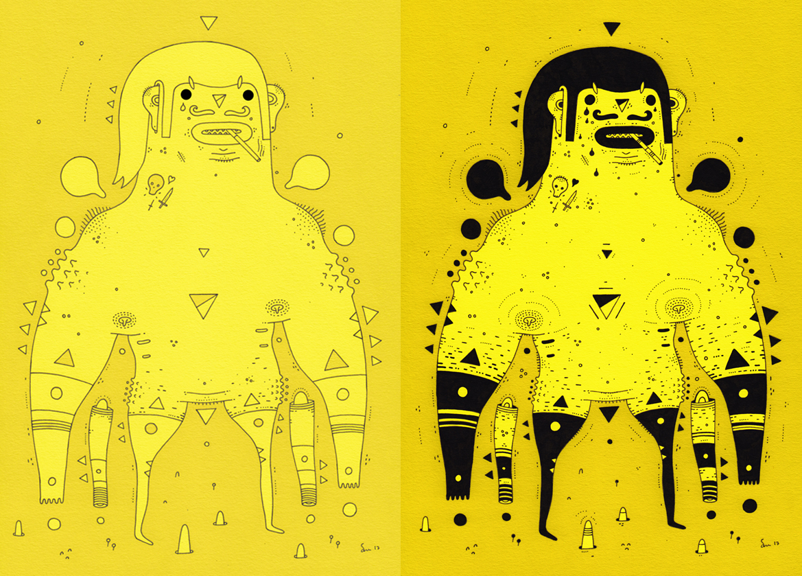 cosmic cosmicnuggets Character design  design Character pen ink