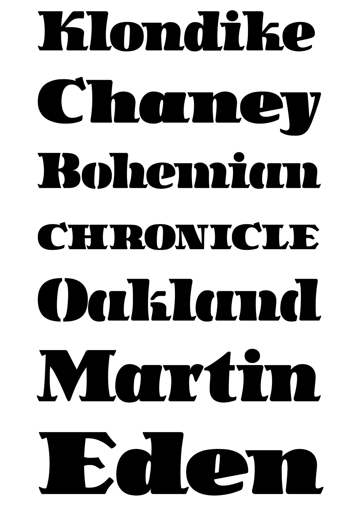 revival typeface revival Jack London