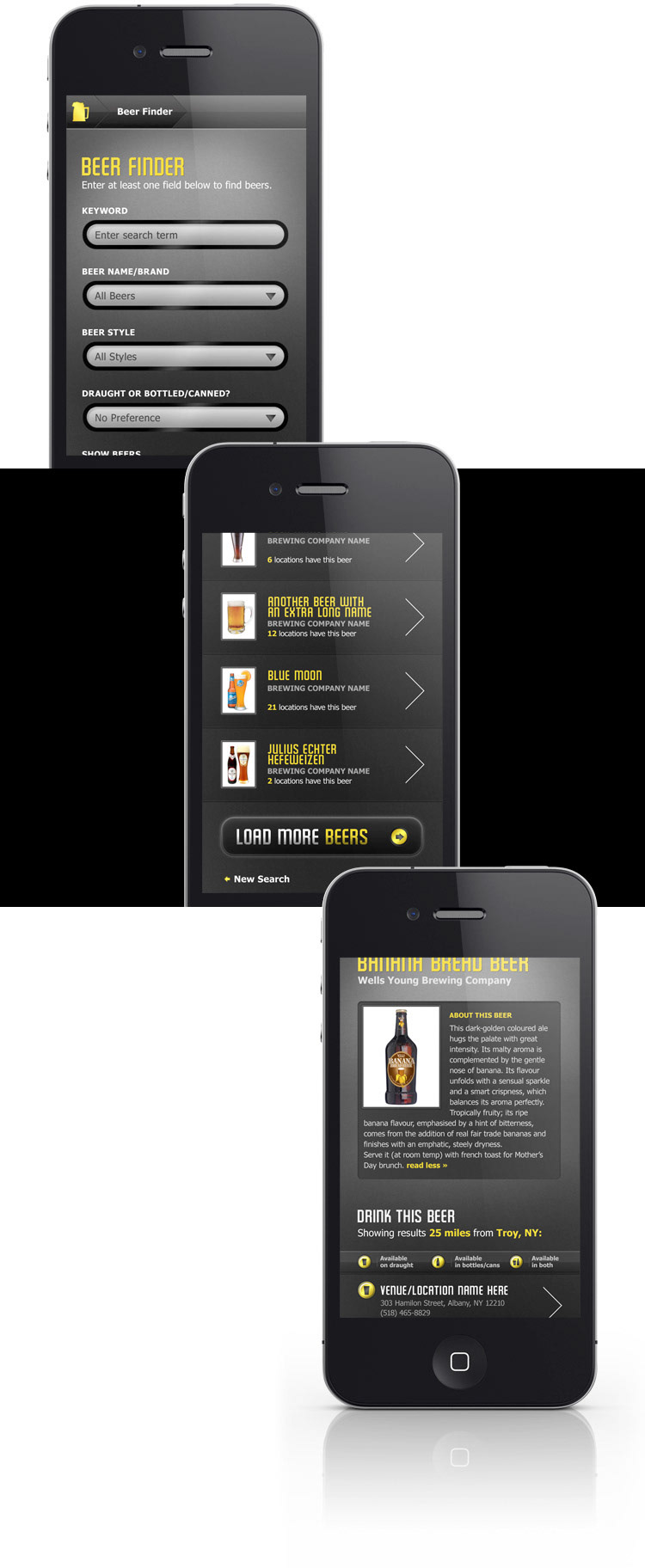 beer mobile web design Mobile Wireframes mobile app design