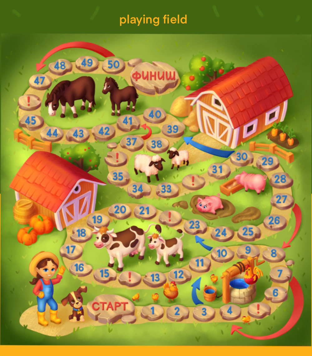 farm action game board game Character design  children children's book kids kids game Games Digital Art 