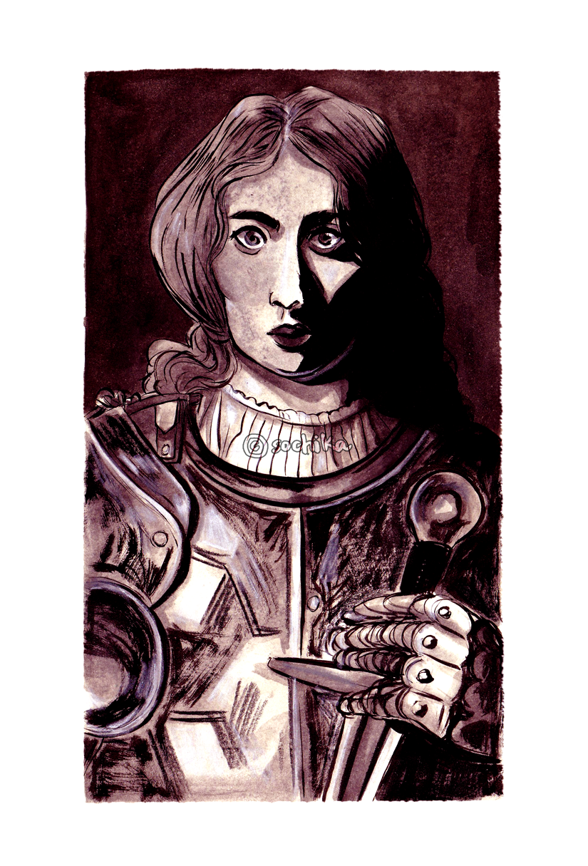 art study art Lorde Joan of Arc TRADITIONAL ART traditional ILLUSTRATION 