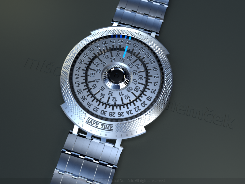 watch time safe safetime led stainless steel concept Watches