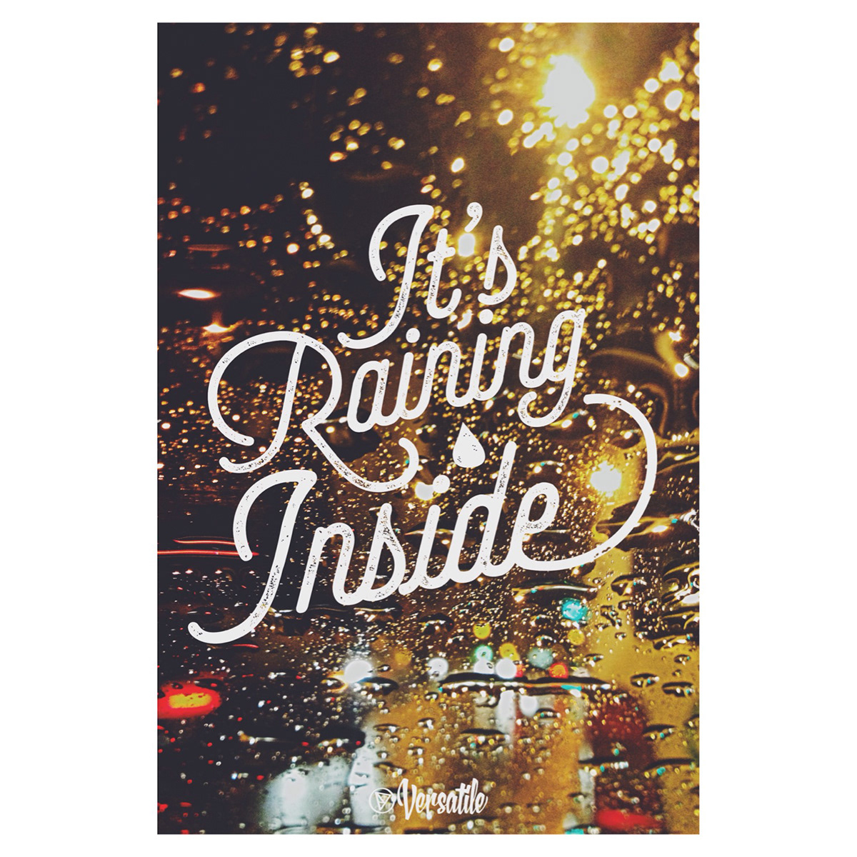 type typo poster graphic design rain lluvia tipo handmade selfie font cool color lettering letter
