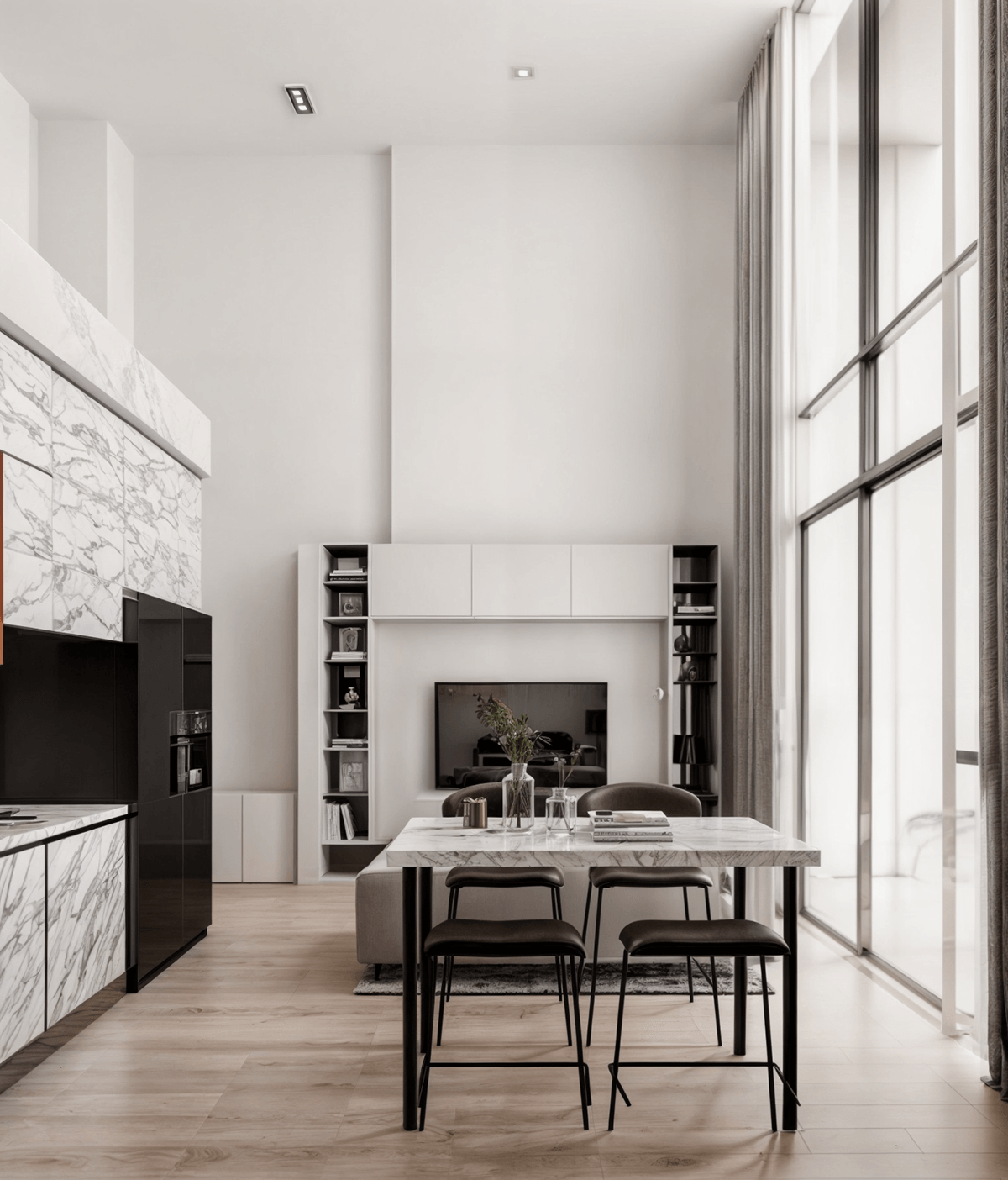 interior design  visualization 3ds max architecture corona Render modern designer Interior living room