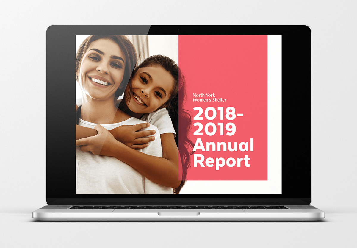 annual report Booklet document ebook non-profit publication report sans serif statistics women's shelter