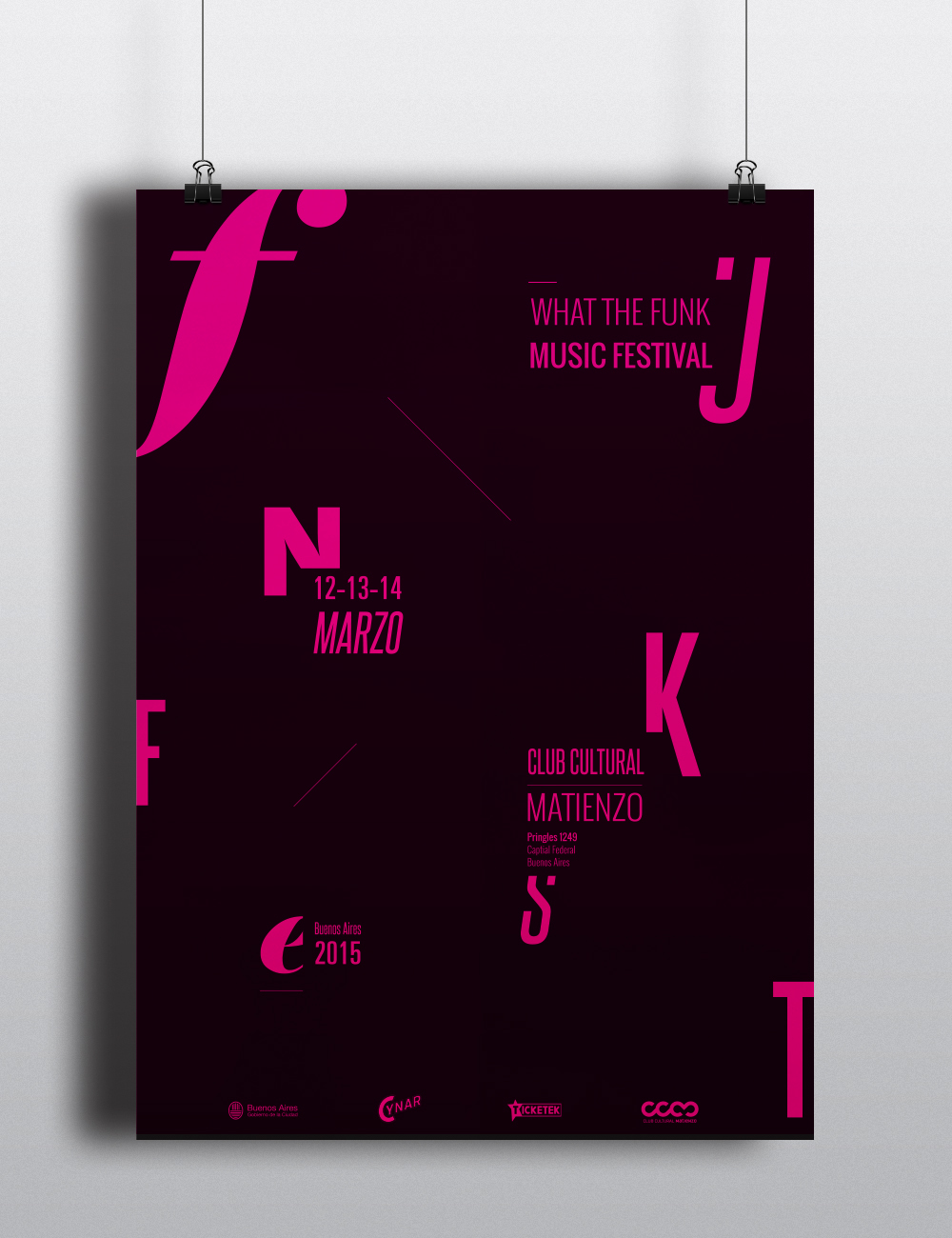 afiche festival festival funk editorial design  tipografia cosgaya sistema identidad branding  poster typography   editorial