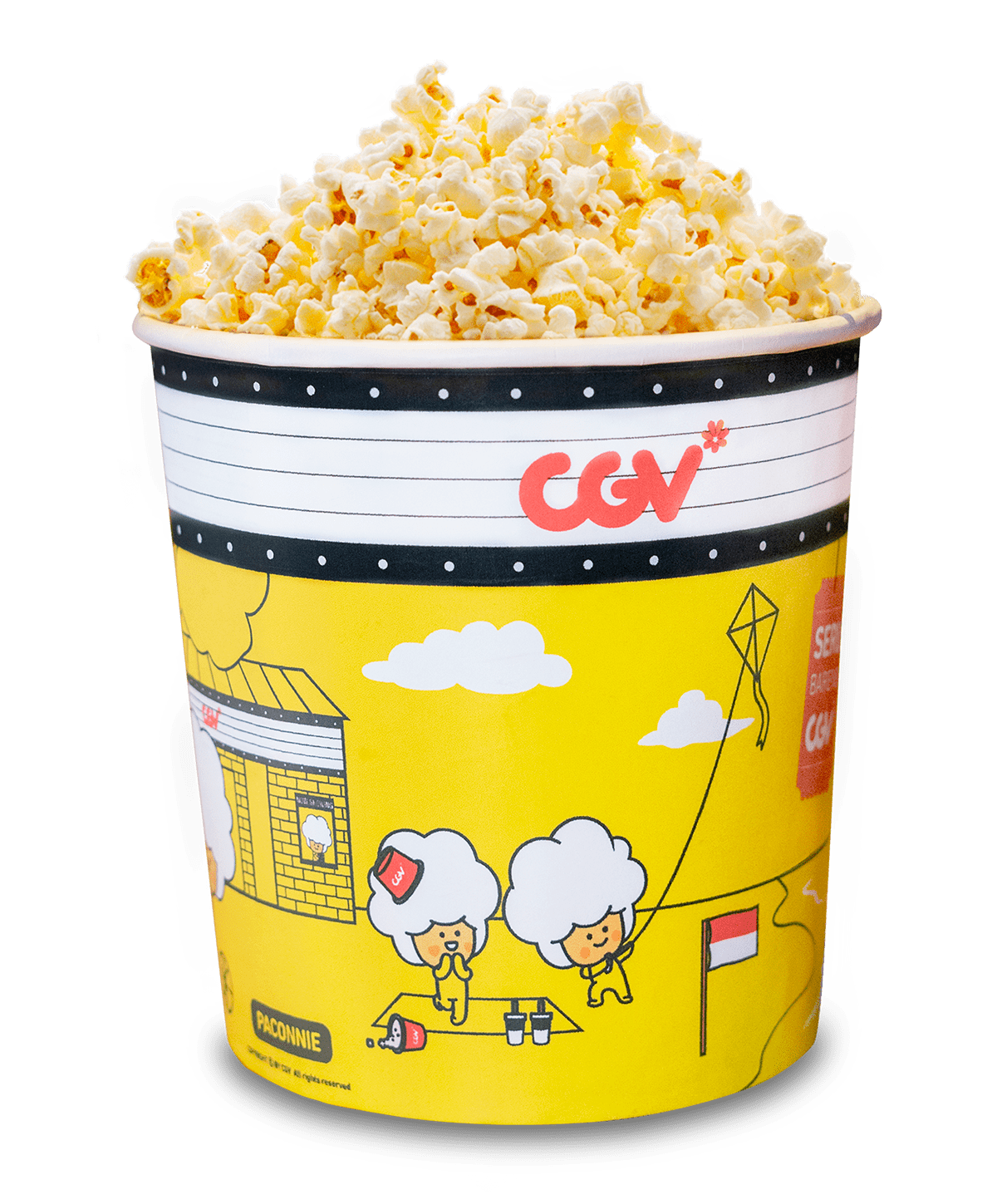 CGV ILLUSTRATION  packaging design popcorn bucket