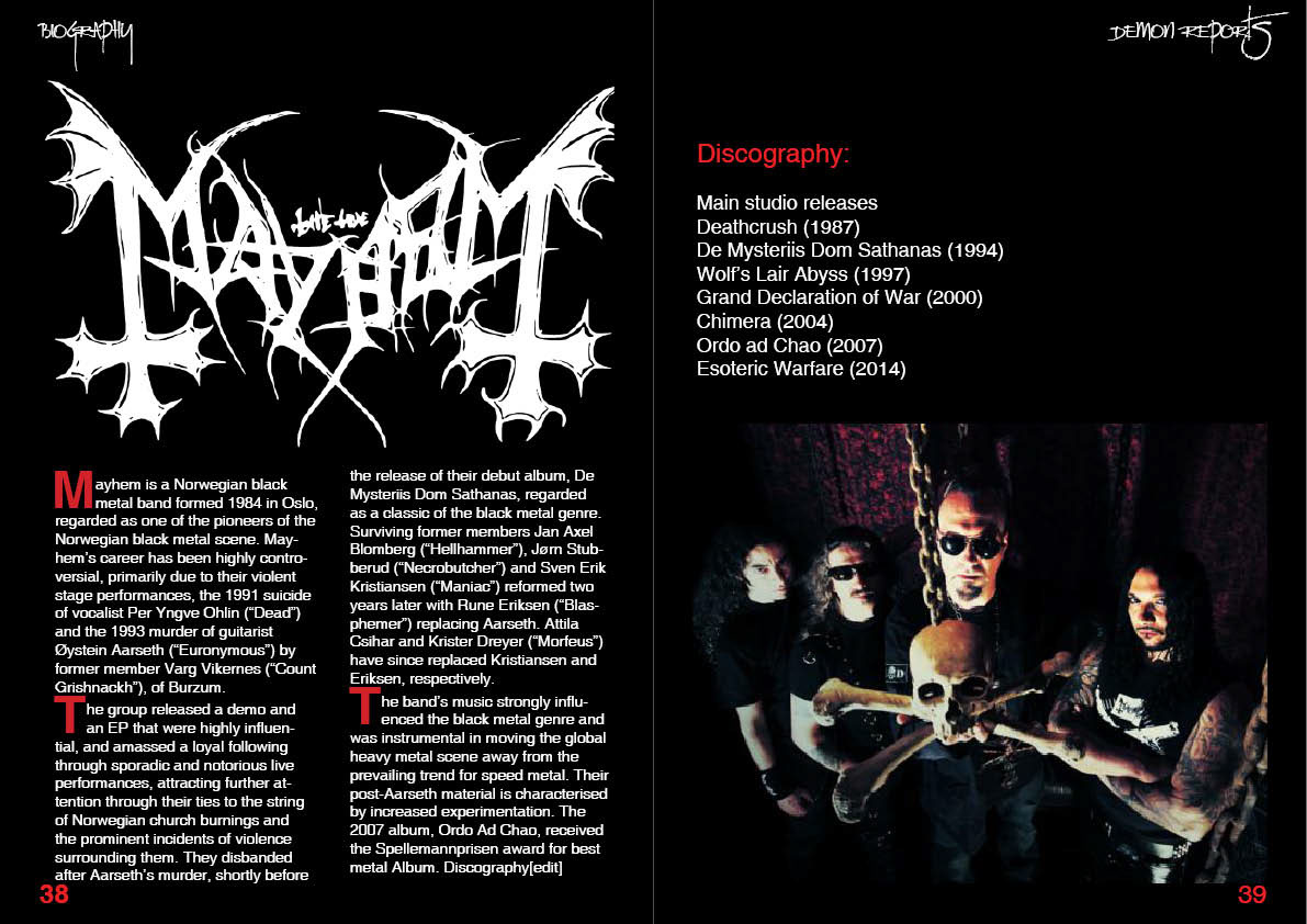 magazine metal music Blog photografy