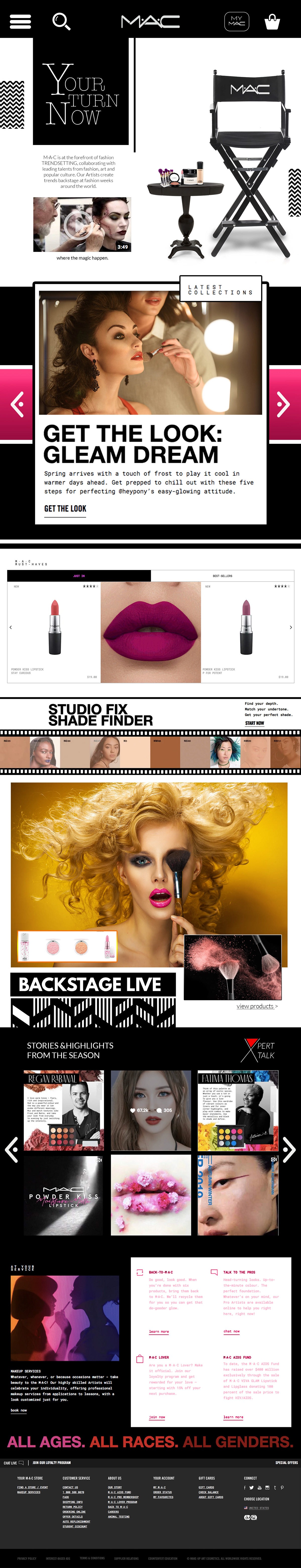 Fashion  Website mac beauty products cosmetics