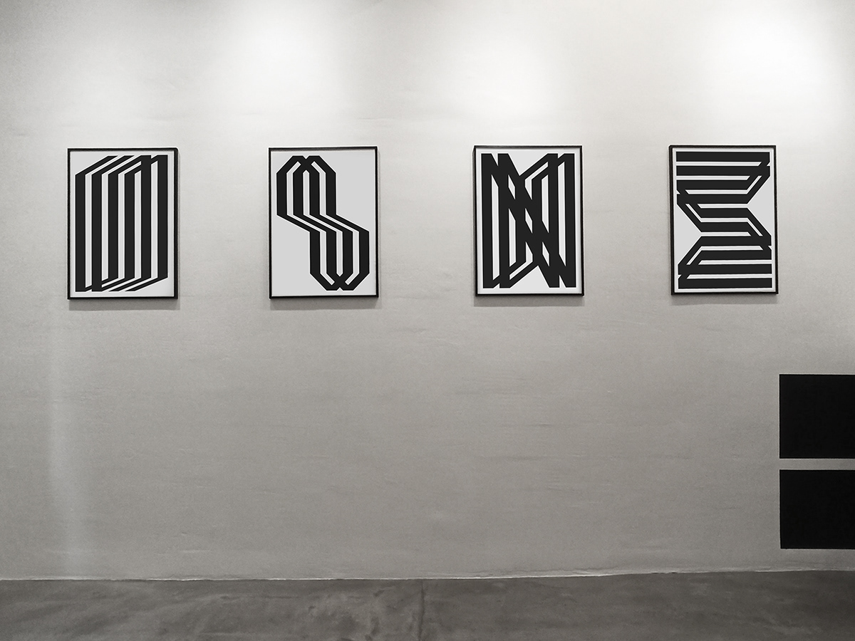 abstract art contemporaryart Exhibition  geometry lines Minimalism parallellines simek solo