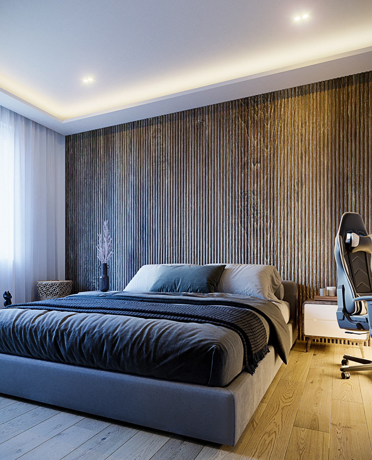mimari yatak odası спальня архитектура bedroom interior design  architecture revit Revit Architecture Interior