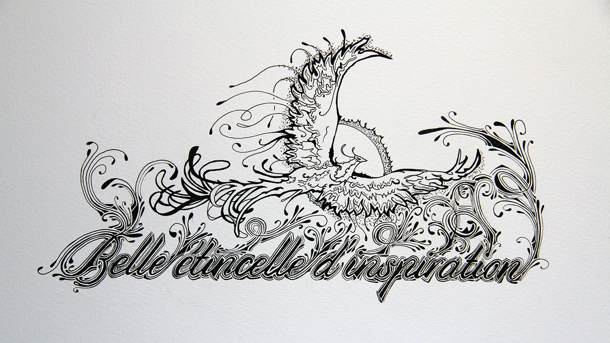 ink design creative French Quotes