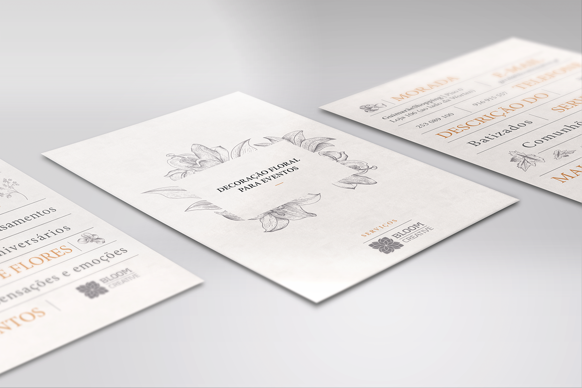 brand graphic design postcard identity services apresentation