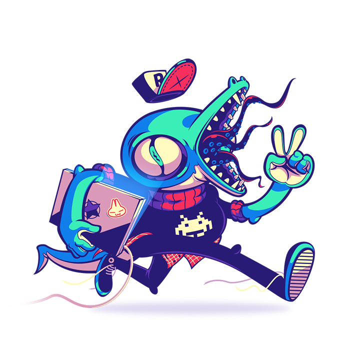 monster mop Character design  ILLUSTRATION  creature concept art Digital Art  cartoon