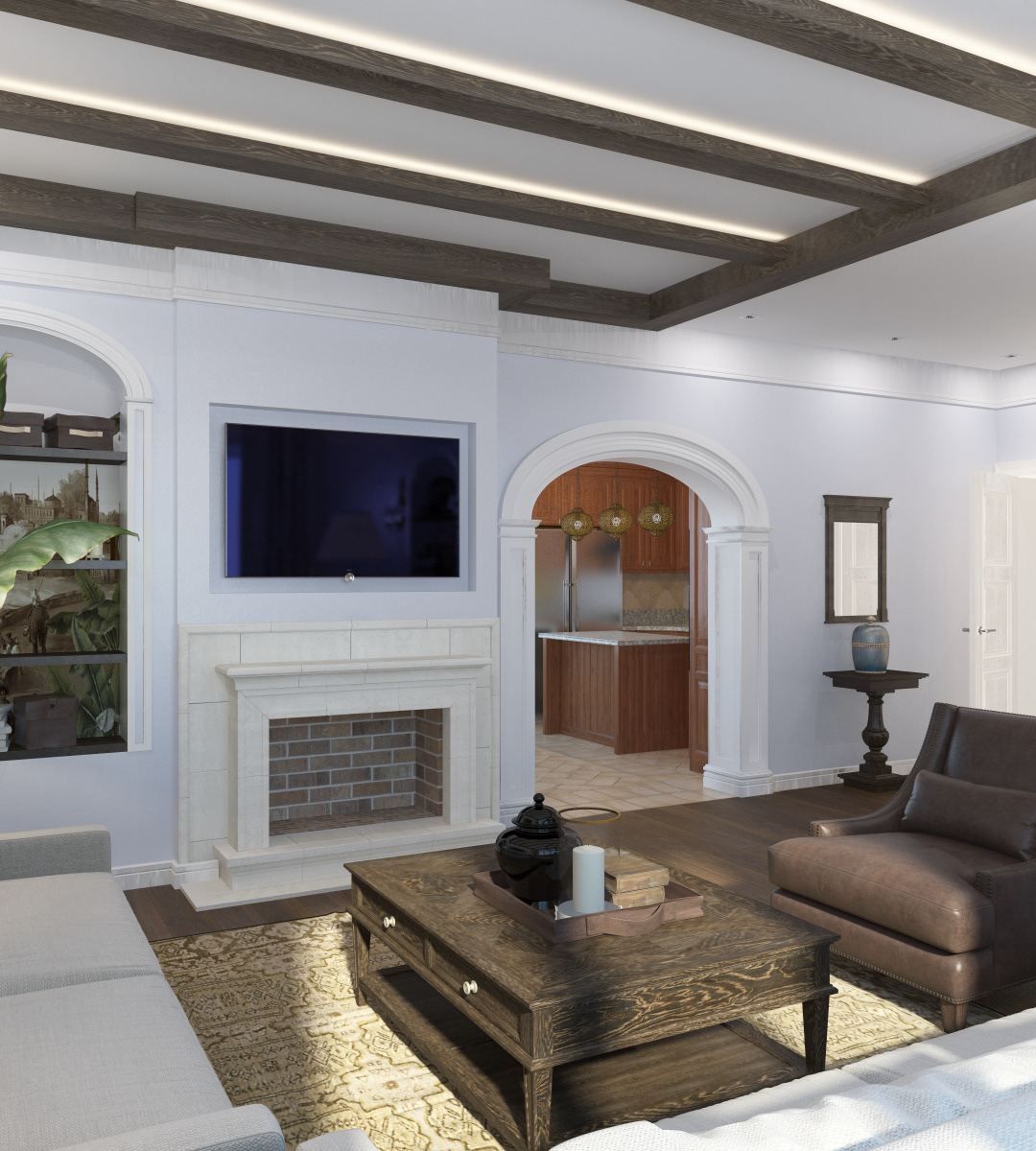 Colonial style design studio designnext home design interior design  living room design