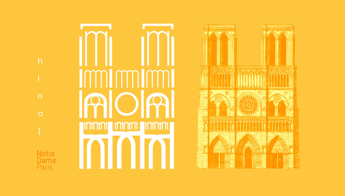 typographic cathedral typography design illustration typography
