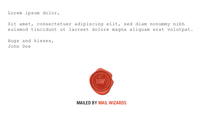 mail Wizards Email campaign Retro red green pastel air